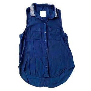 Abercombie & Fitch navy blue shirt